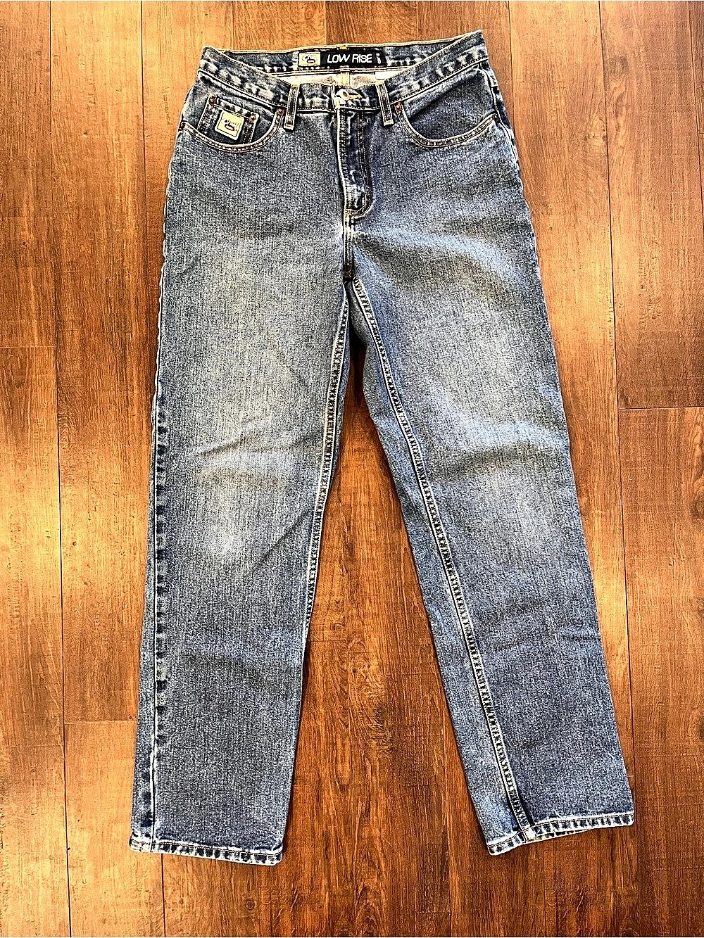 Cruel Girl Relaxed Jeans Womens 11 Blue Low Rise Straight Leg Western Y2K Denim